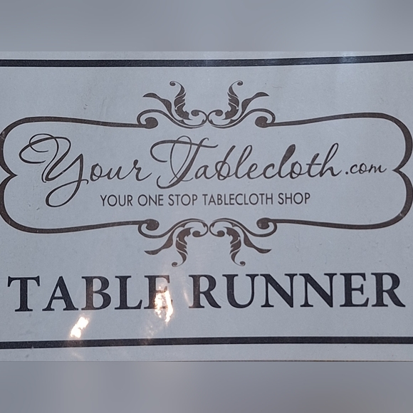 NWT YOUR TABLECLOTH table runner Size 14×72 - Picture 3 of 4